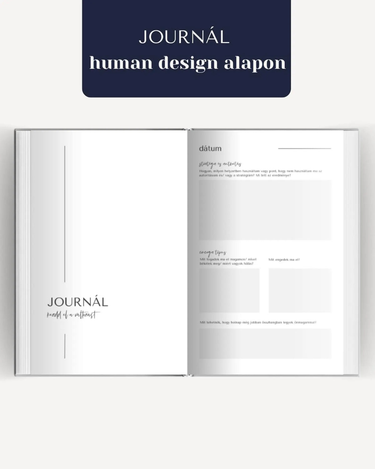 JOURNÁL human design alapon