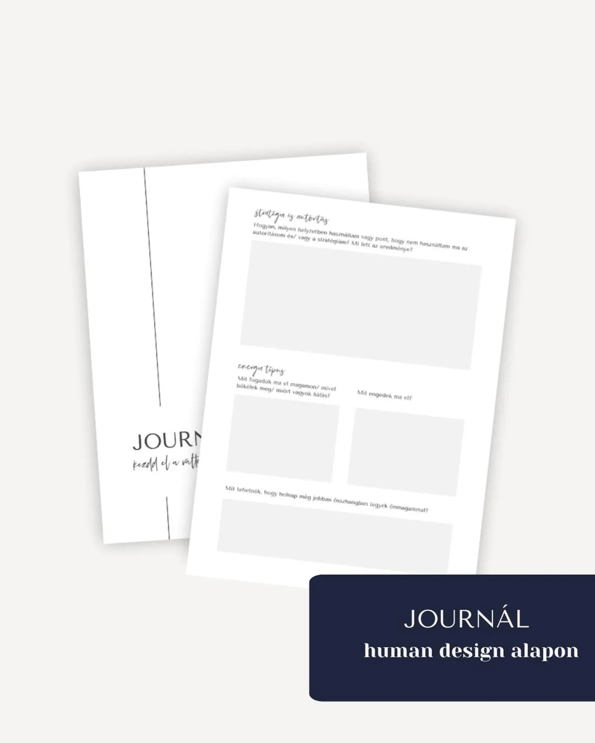 JOURNÁL human design alapon - letölthető ebook